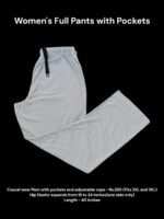 Women's Full Pant with Pockets (2XL/3XL Size) - 08