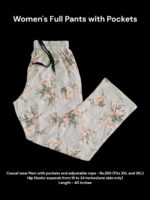 Women's Full Pant with Pockets (2XL/3XL Size) - 12