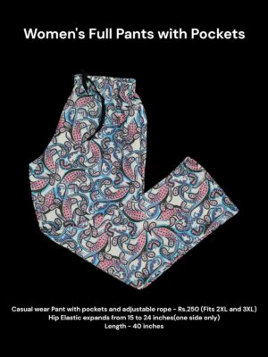 Women's Full Pant with Pockets (2XL/3XL Size) - 15
