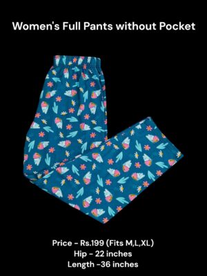 Women's Full Pant without Pockets (M/L/XL Size) - N11