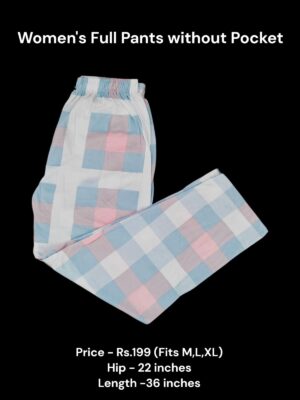 Women's Full Pant without Pockets (M/L/XL Size) - N01