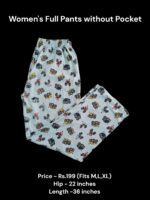 Women's Full Pant without Pockets (M/L/XL Size) - N14