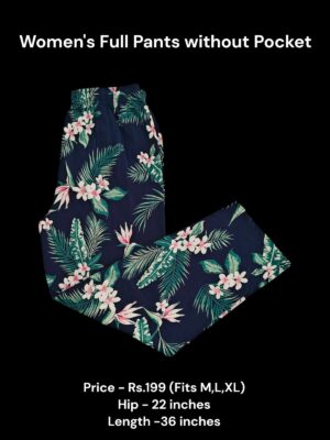 Women's Full Pant without Pockets (M/L/XL Size) - N07