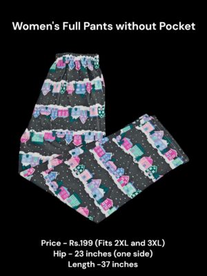 Women's Full Pant without Pockets (2XL/3XL Size) - 06