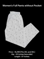 Women's Full Pant without Pockets (2XL/3XL Size) - 10