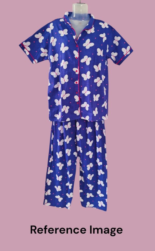 Women's Button Night Suit (XL size) - 01