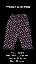 Women's 3/4th Pant (2XL/3XL Size) - 17