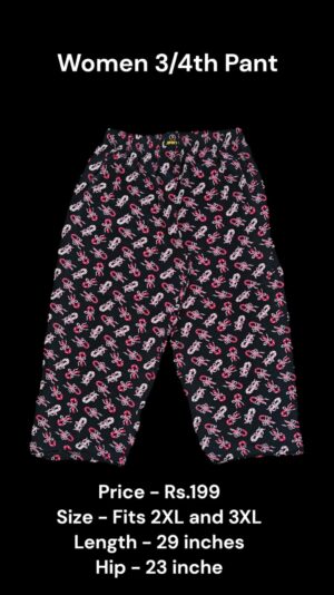 Women's 3/4th Pant (2XL/3XL Size) - 17