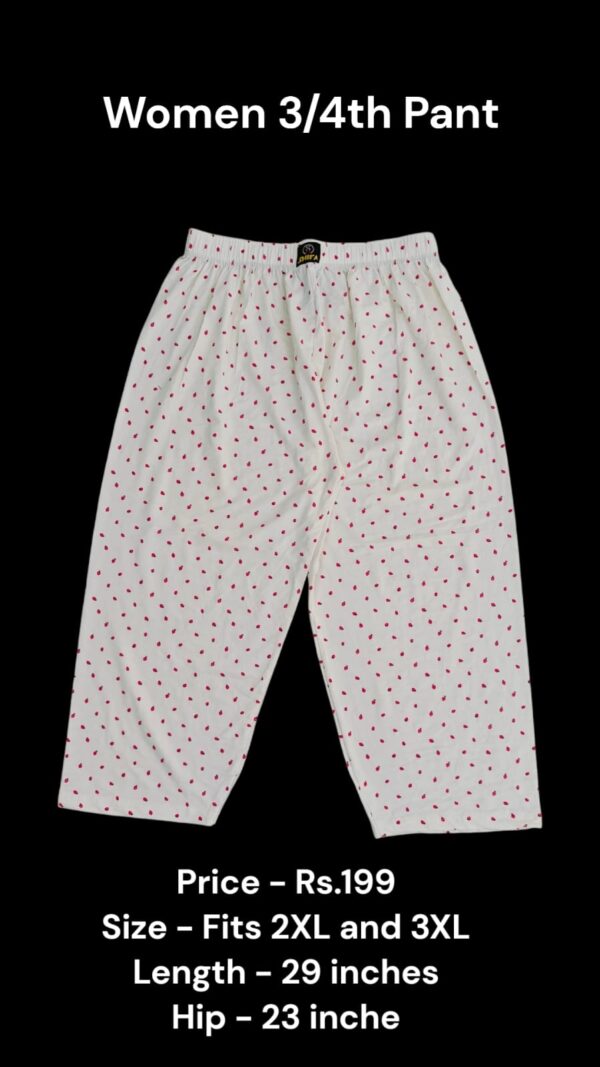 Women's 3/4th Pant (2XL/3XL Size) - 11