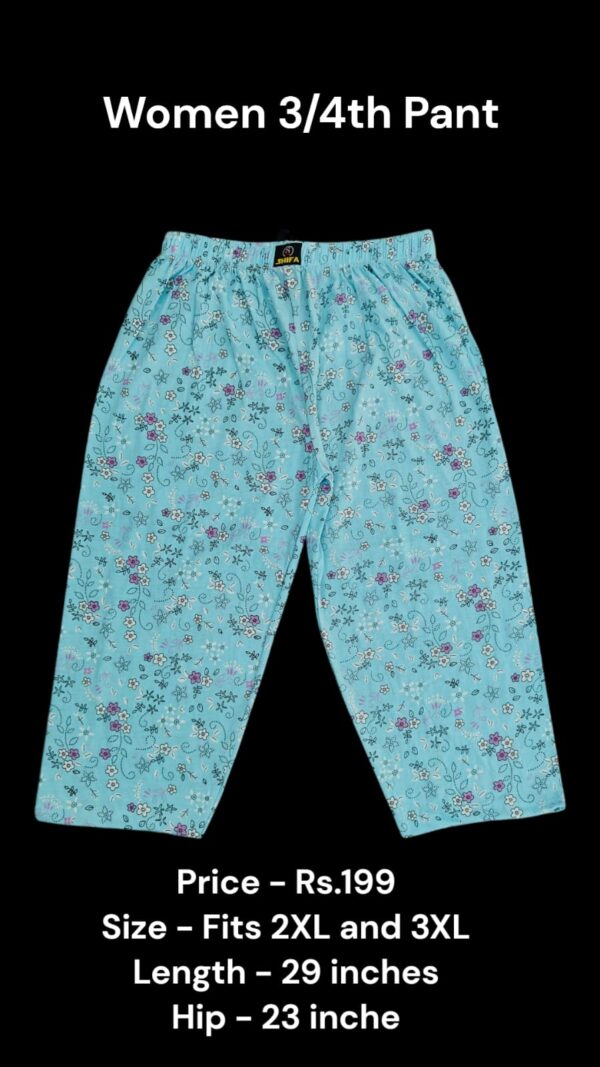 Women's 3/4th Pant (2XL/3XL Size) - 16