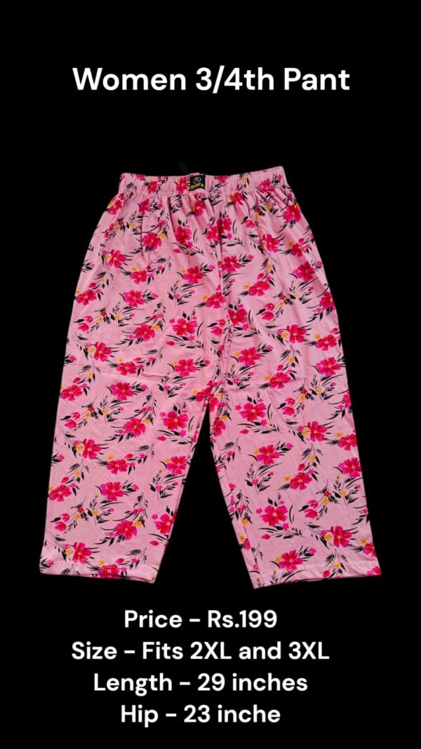 Women's 3/4th Pant (2XL/3XL Size) - 09