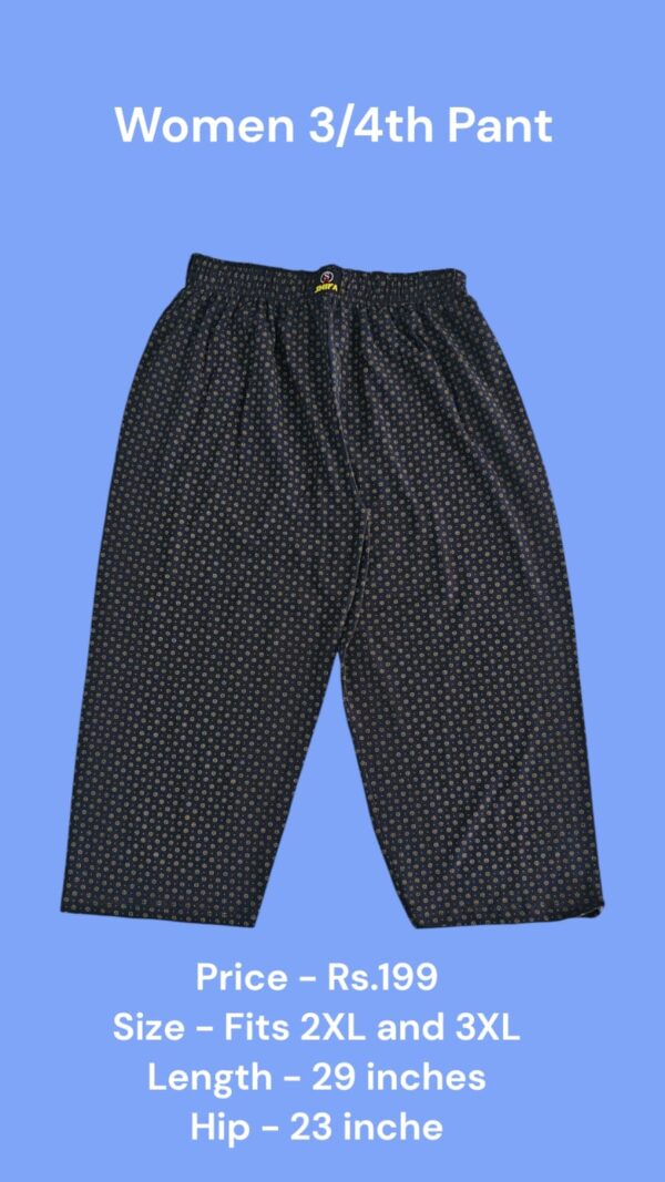 Women's 3/4th Pant (2XL/3XL Size) - 12