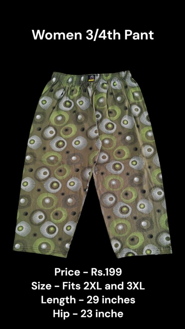 Women's 3/4th Pant (2XL/3XL Size) - 04