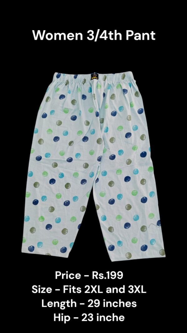 Women's 3/4th Pant (2XL/3XL Size) - 01