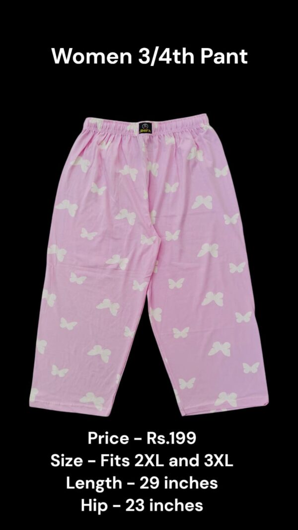 Women's 3/4th Pant (2XL/3XL Size) - 06