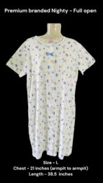 Premium Branded Women's Full Open Nighty (L Size)