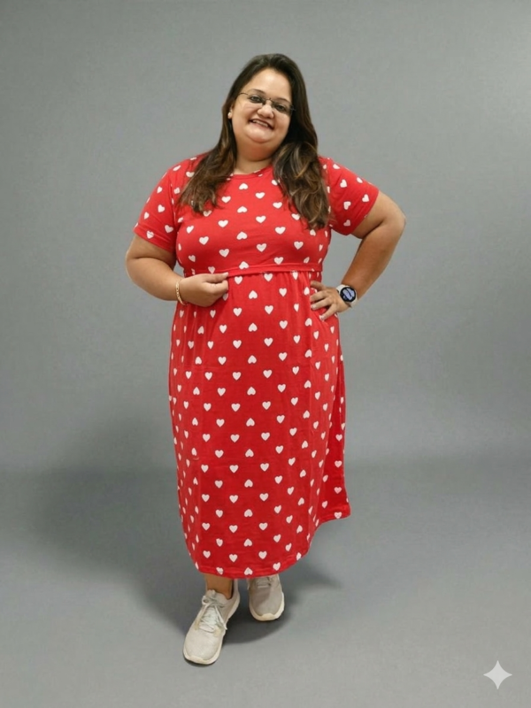 Maternity Comfy Wear - Red Hearts