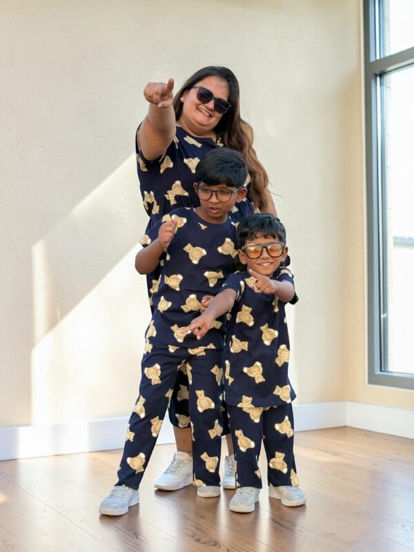 Twinning Set - Navy Teddy