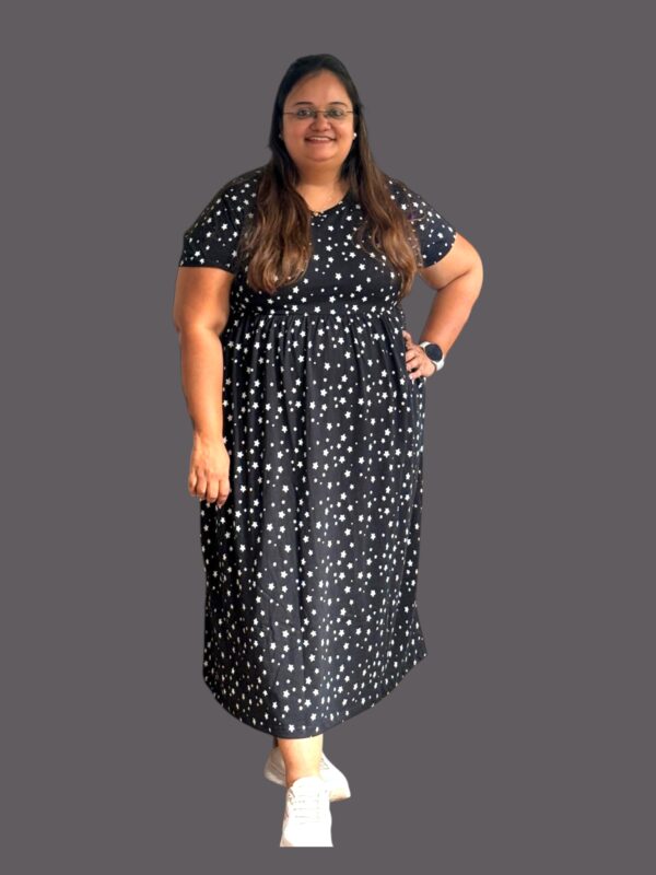 PLUS SIZE Comfy Wear (NonFeeding) - Black White Stars