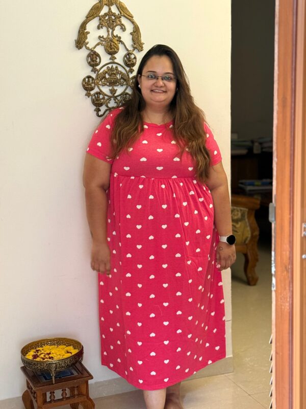 All Day Comfy Wear (NonFeeding) - Dark Pink Hearts