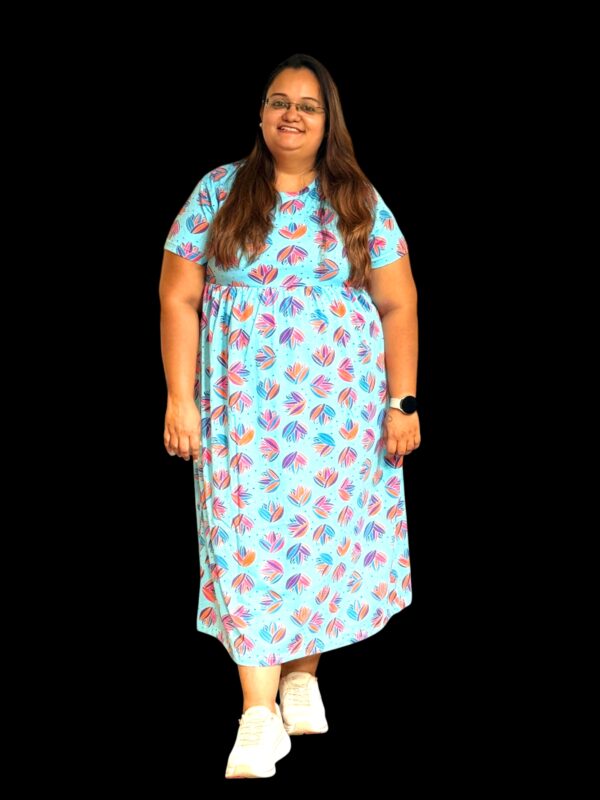 PLUS SIZE Comfy Wear (NonFeeding) - Sky Blue Floral