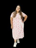 All Day Comfy Wear (NonFeeding) - White Red Hearts